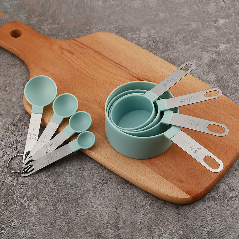 Kitchen Gadgets And Utensils - 8PCS ถ้วยตวงช้อนชุดสําหรับเบเกอรี่เค้ก Pastry อุปกรณ์ทําอาหารสแตนเลสเครื่องมือห้องครัวอุปกรณ์เสริม Gadget