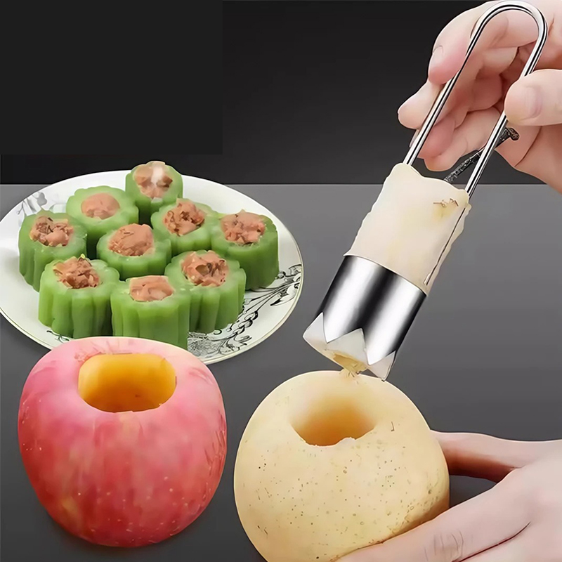 Kitchen Gadgets And Tools - ผลไม้สแตนเลส Core Remover Apple Pear Bell