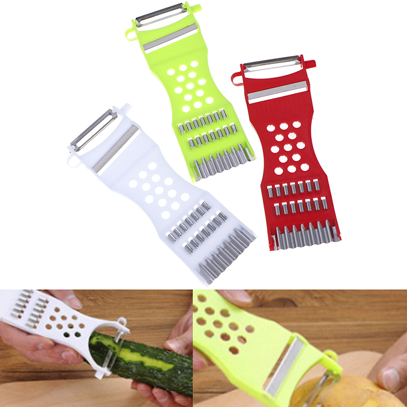 Kitchen Tools Gadgets Vegetable Fruit Peeler Parer Julienne Cutter Multifunction - อุปกรณ์ครัวอเนกประสงค์ 1 ชิ้น ที่ปอกผักผลไม้ ที่ขูด ที่หั่นแบบจูเลียน