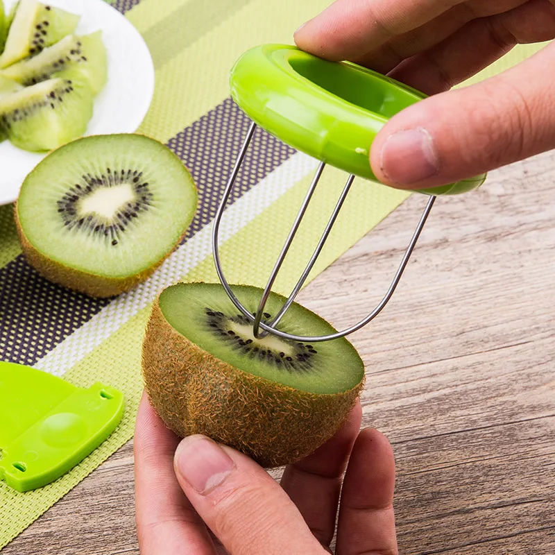 Kitchen Gadgets Everyone Needs - เครื่องตัดกีวี่แกดเจ็ตในครัวที่ถอดออกได้อุปกรณ์ทำอาหารสลัดเครื่องปอกผลไม้สร้างสรรค์อุปกรณ์ในครัวและอุปกรณ์เสริม