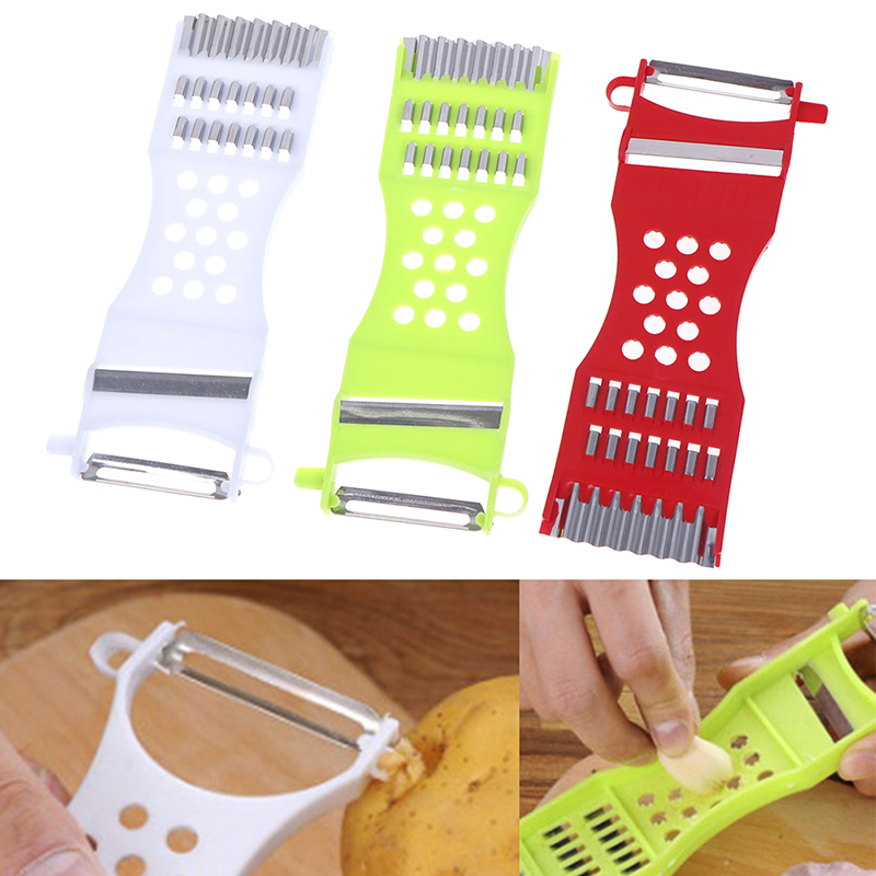 Kitchen Tools Gadgets Vegetable Fruit Peeler Parer Julienne Cutter Multifunction - อุปกรณ์ครัวอเนกประสงค์ 1 ชิ้น ที่ปอกผักผลไม้ ที่ขูด ที่หั่นแบบจูเลียน
