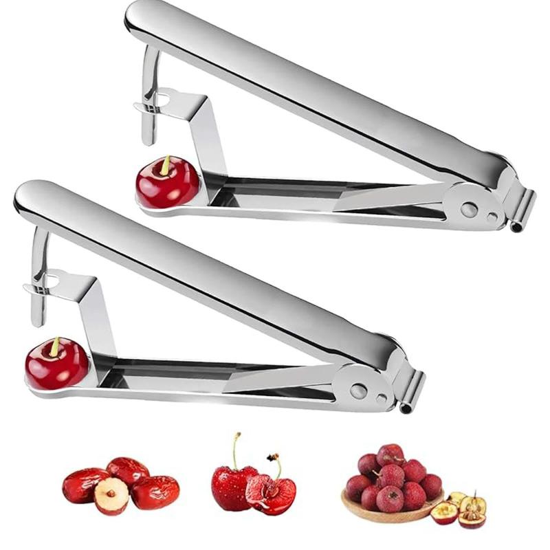 Kitchen Gadgets And Tools - เครื่องมือเอาเมล็ดอเนกประสงค์สำหรับเชอร์รี่ ฮอว์ธอร์น อินทผลัม มะกอก อุปกรณ์เอาเมล็ดที่สร้างสรรค์ ขนาดเล็ก