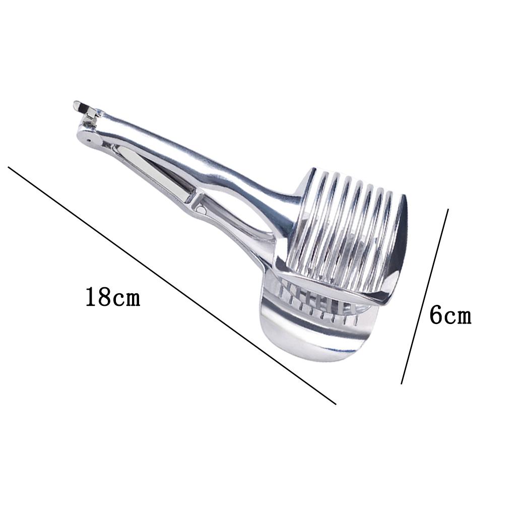 Kitchen Gadgets Made In Usa - ที่ตัดมะเขือเทศมะนาว อลูมิเนียมอัลลอยด์ ที่จับหัวหอมทรงกลม อุปกรณ์เครื่องครัว ที่คีบผลไม้ สำหรับทำอาหารโฮมเมด