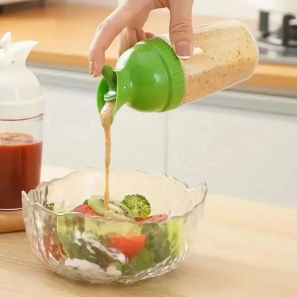 Kitchen Gadgets New 2025 - ขวดเชคซอสสลัดกันรั่ว 200 มล. รุ่นใหม่ ปี 2025