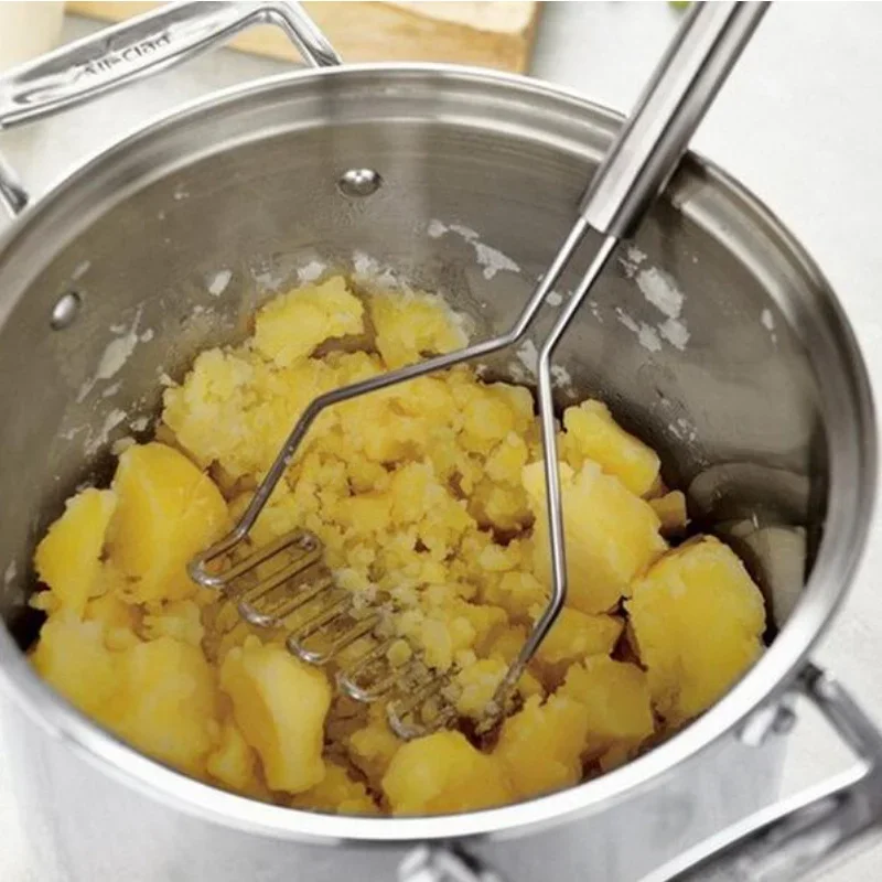 Kitchen Gadgets Everyone Needs - ที่บดมันฝรั่งสแตนเลส 1 ชิ้น อุปกรณ์ครัว เครื่องมือทำอาหาร บดมันฝรั่ง