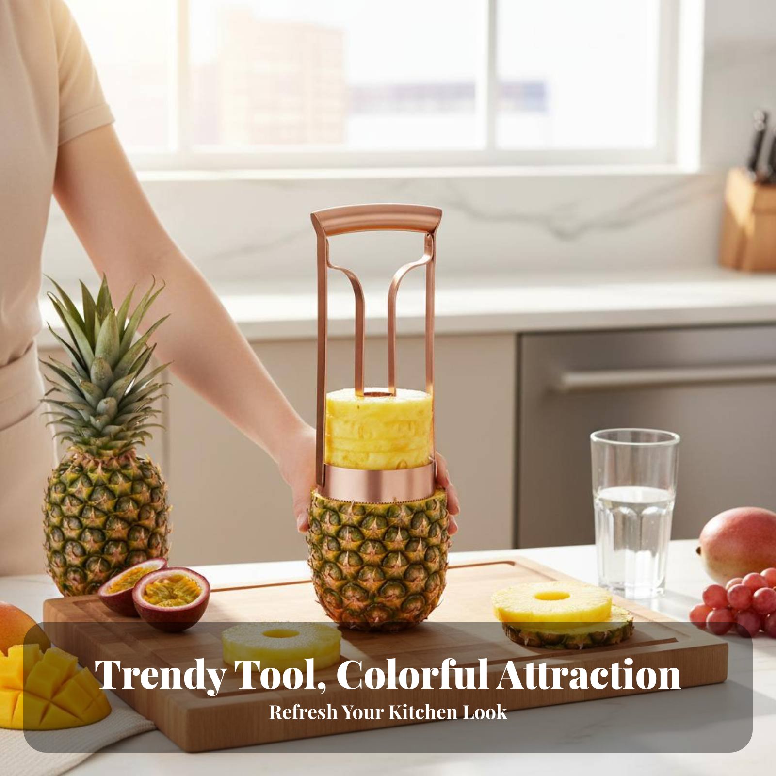 เครื่องตัดสับปะรดสแตนเลส ตัดแก - Kitchen Gadgets And Tools บทวิจารณ์และราคา