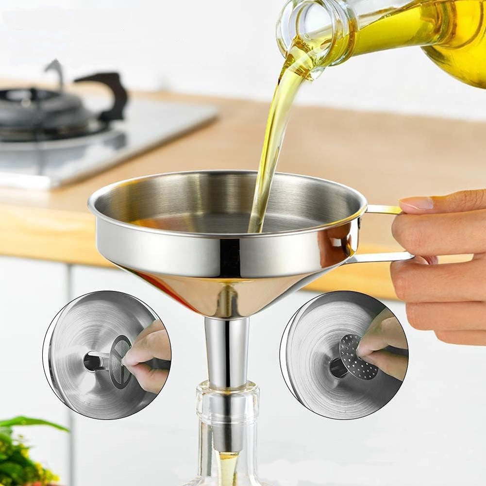 กรวยกรองน้ำมันสแตนเลส 1 ชิ้น ป - Kitchen Handy Gadgets บทวิจารณ์และราคา