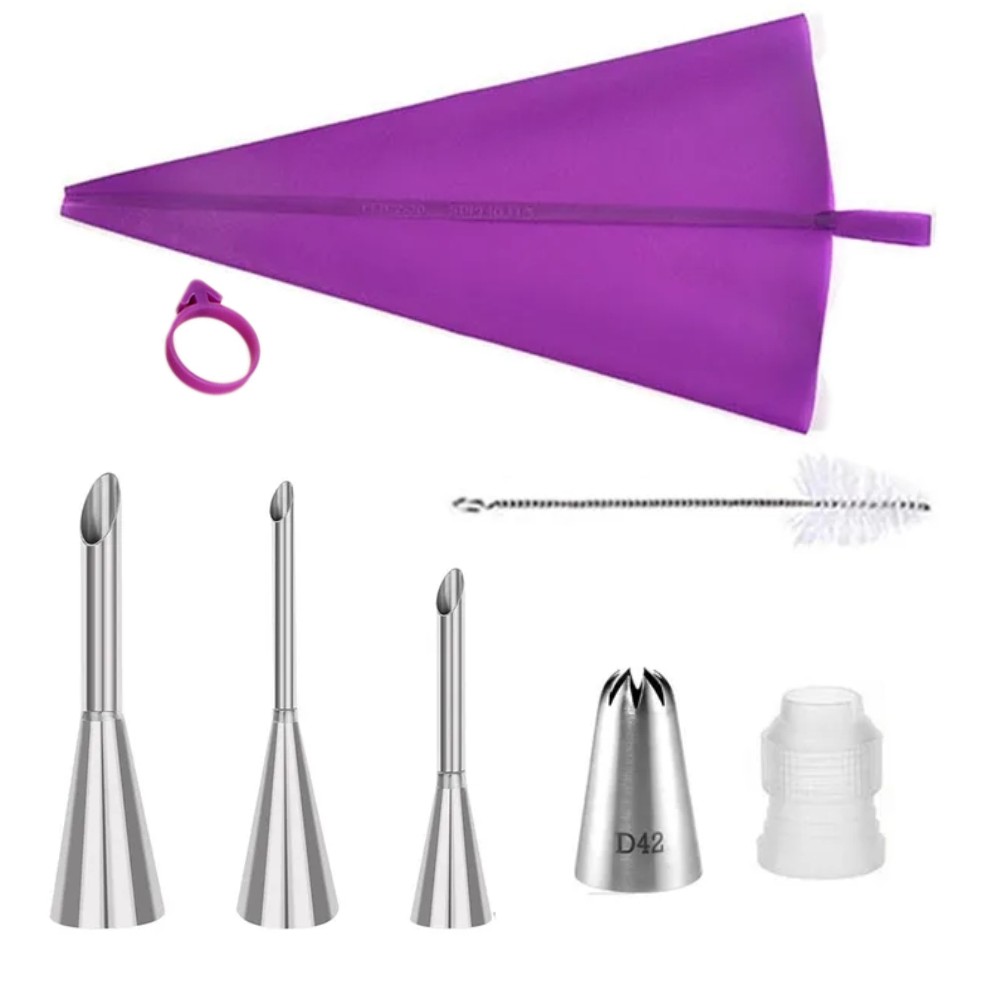 ชุดหัวบีบเค้กสแตนเลสพร้อมถุงบี - Kitchen Handy Gadgets บทวิจารณ์และราคา