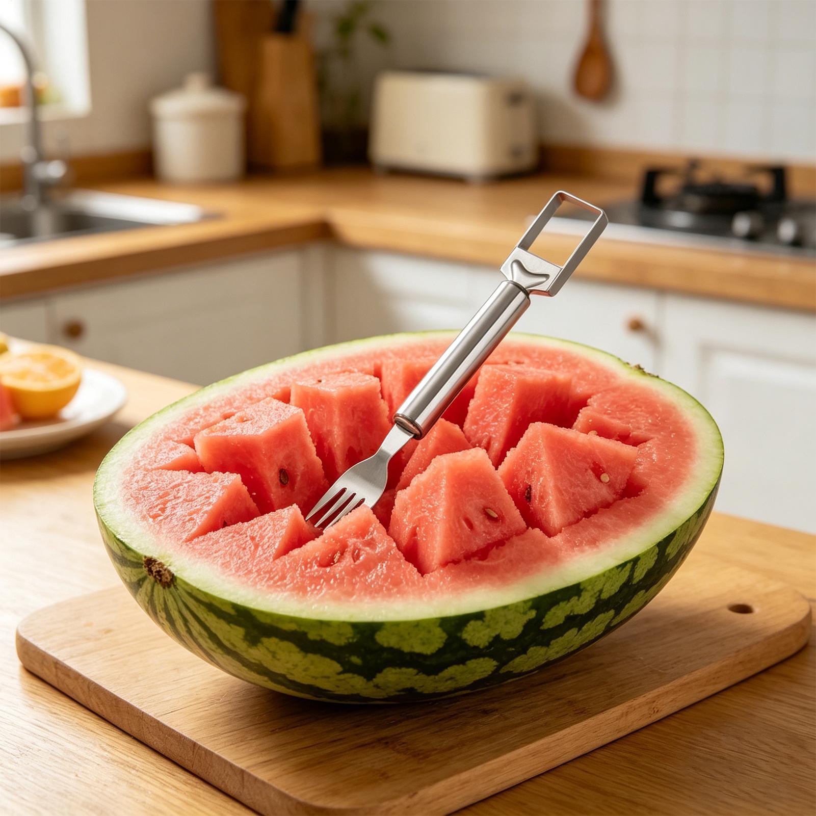 ที่ตัดแตงโมแบบสองหัว ส้อมครัวส - Watermelon Slicer Cutter บทวิจารณ์และราคา