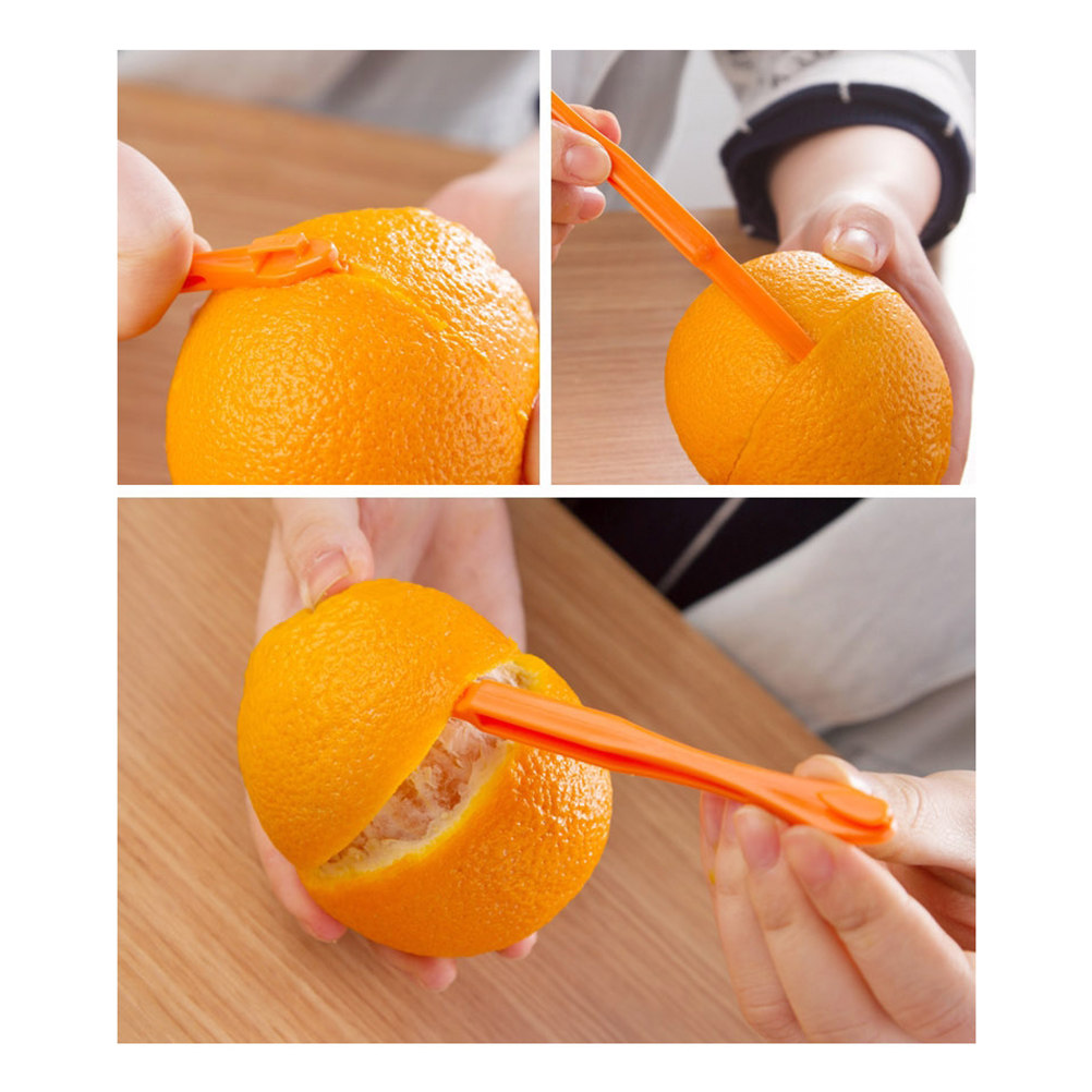 5 ชิ้น ที่ปอกเปลือกส้มพลาสติกค - Kitchen Gadgets Healthy Eating บทวิจารณ์และราคา