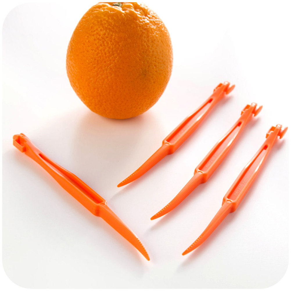 5 ชิ้น ที่ปอกเปลือกส้มพลาสติกค - Kitchen Gadgets Healthy Eating บทวิจารณ์และราคา