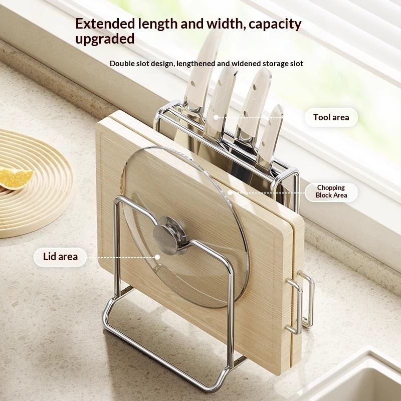 ชั้นวางมีดทำครัวพร้อมช่องใส่เข - Kitchen Gadgets And Utensils บทวิจารณ์และราคา