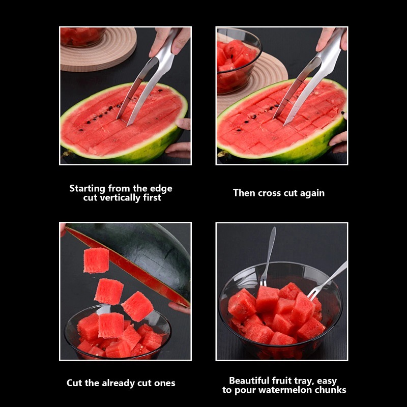 เครื่องมือตัดแตงโมแบบลูกเต๋าสำ - Watermelon Slicer Cutter บทวิจารณ์และราคา
