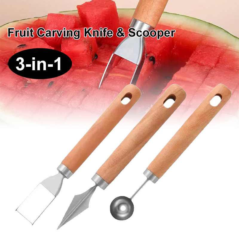 1 PC สแตนเลสสตีลเครื่องตัดแตงโ - Watermelon Slicer Cutter บทวิจารณ์และราคา