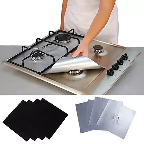 4 ชิ้นสแควร์ฟอยล์แก๊ส Hob Prot - Kitchen Gadgets Everyone Needs บทวิจารณ์และราคา