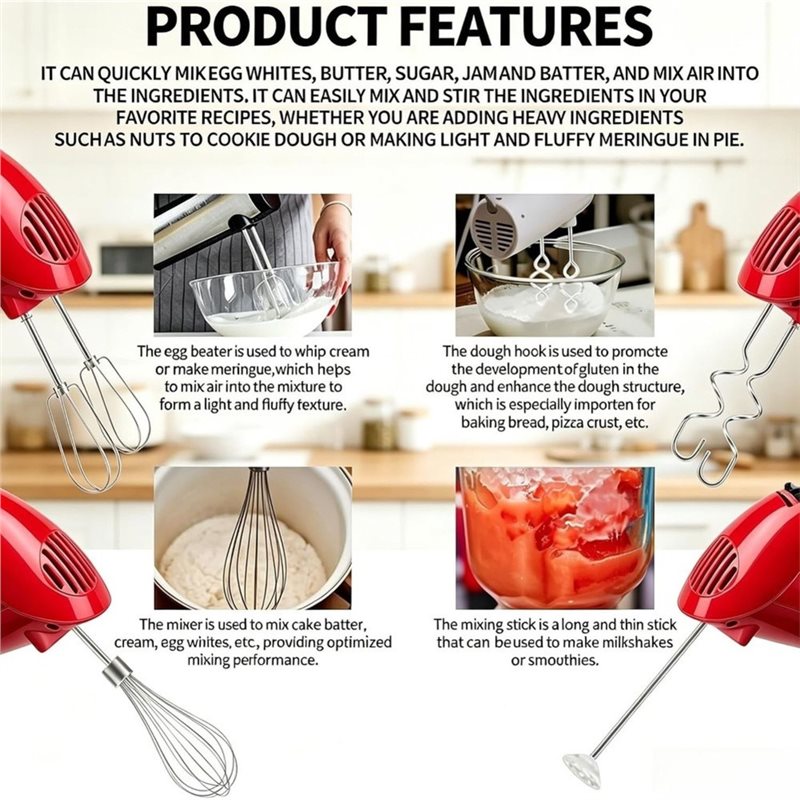 อุปกรณ์เสริมเครื่องผสมอาหาร KE - Kitchenaid Mixer Hand Mixer บทวิจารณ์และราคา