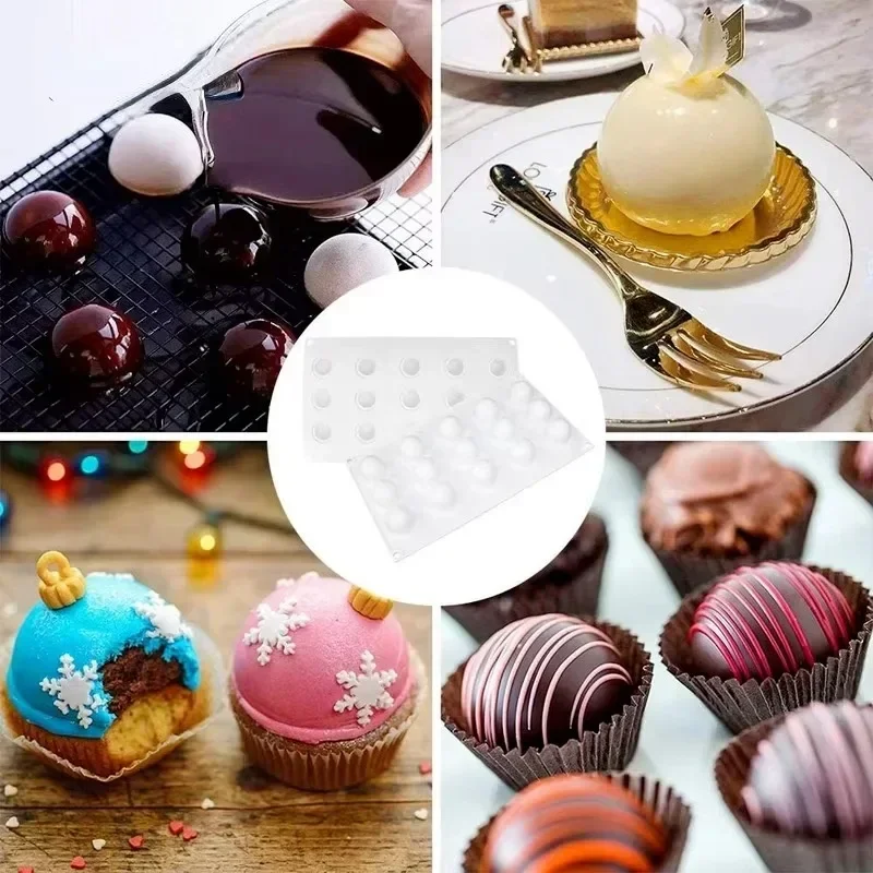 3D Sphere แม่พิมพ์ซิลิโคนสําหร - Kitchen Handy Gadgets บทวิจารณ์และราคา
