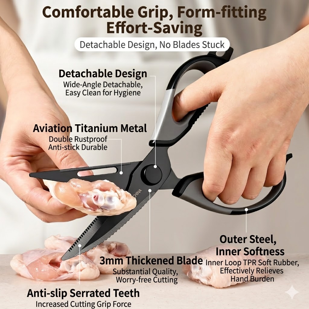 กรรไกรครัว กรรไกรตัดกระดูกไก่ไ - Kitchen Handy Gadgets บทวิจารณ์และราคา