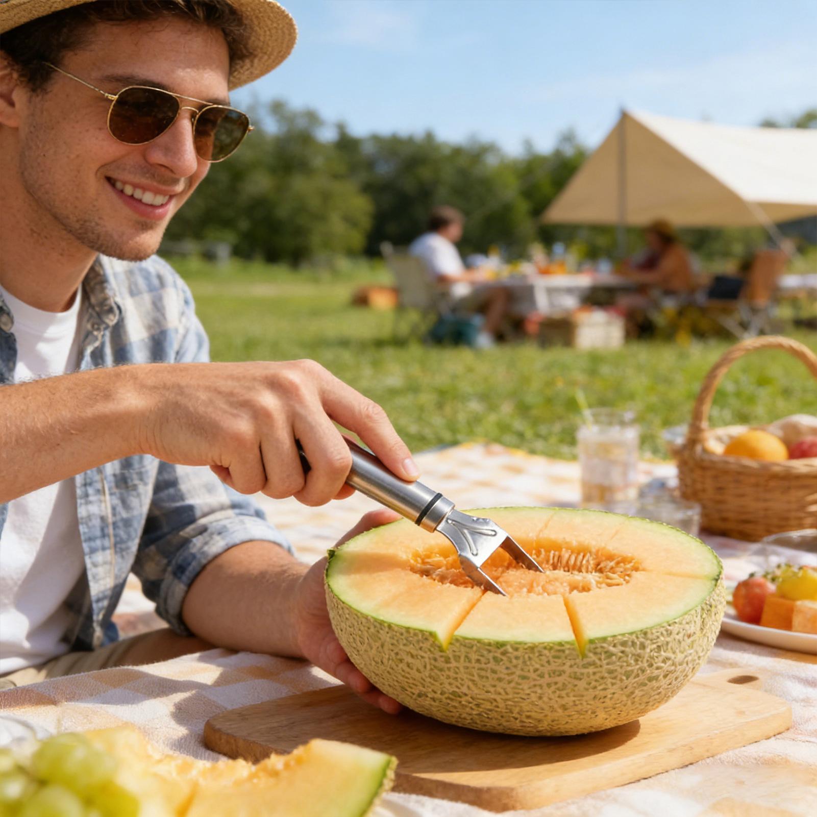 ที่ตัดแตงโม 2-in-1 พร้อมส้อม ส - Watermelon Slicer Cutter บทวิจารณ์และราคา