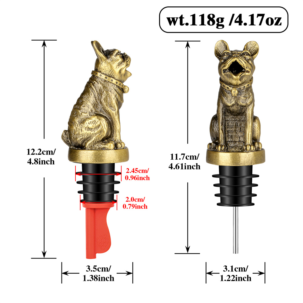 น่ารัก French Bulldog ไวน์ Pou - Kitchen Handy Gadgets บทวิจารณ์และราคา