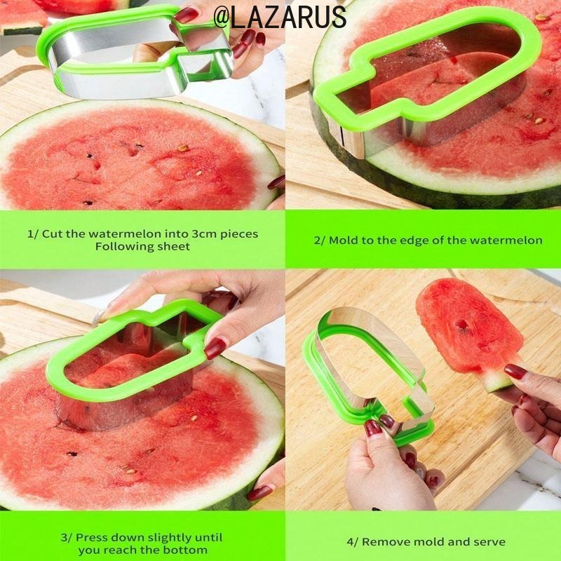 เครื่องตัดแตงโมสแตนเลสแบบกดครั - Watermelon Slicer Cutter บทวิจารณ์และราคา