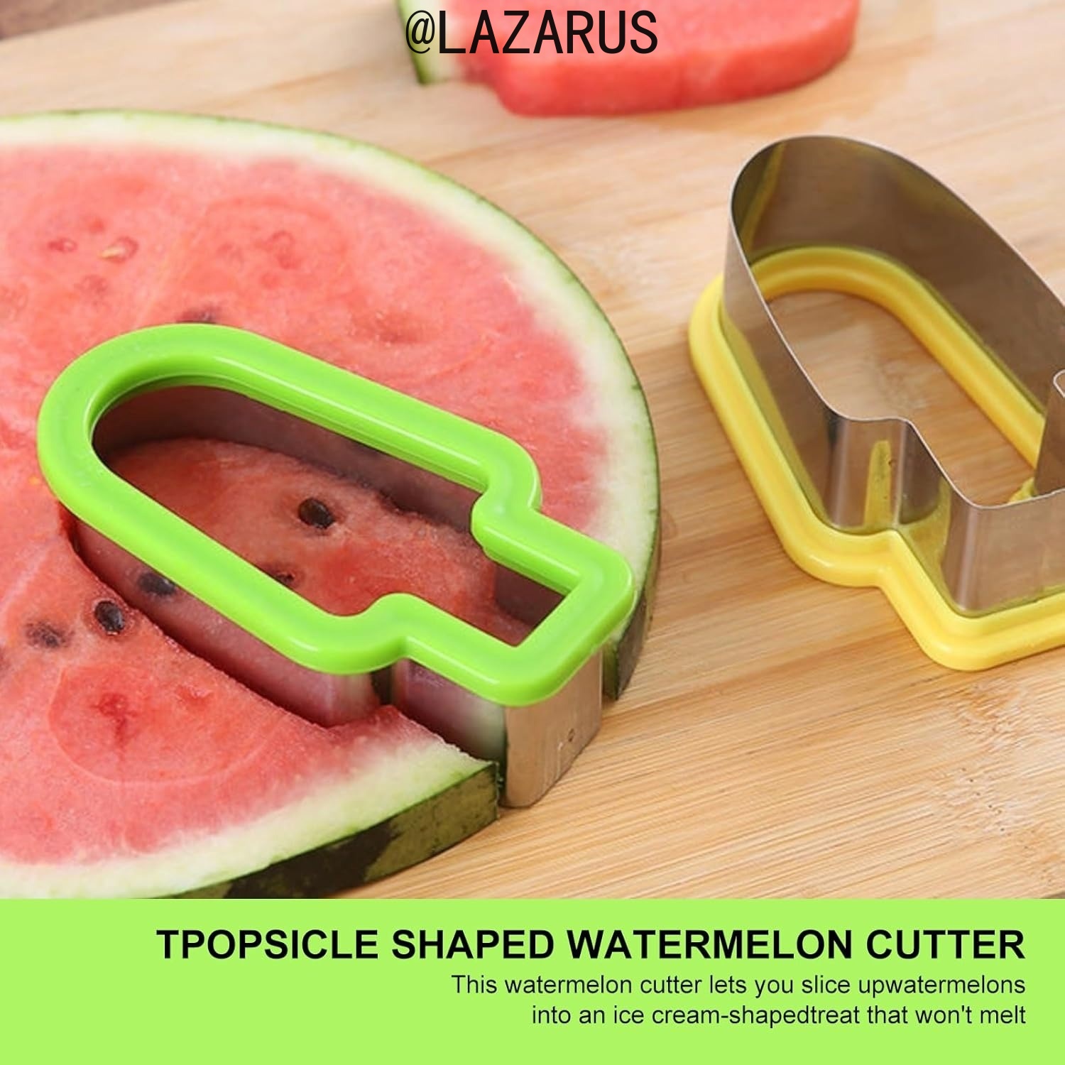 เครื่องตัดแตงโมสแตนเลสแบบกดครั - Watermelon Slicer Cutter บทวิจารณ์และราคา