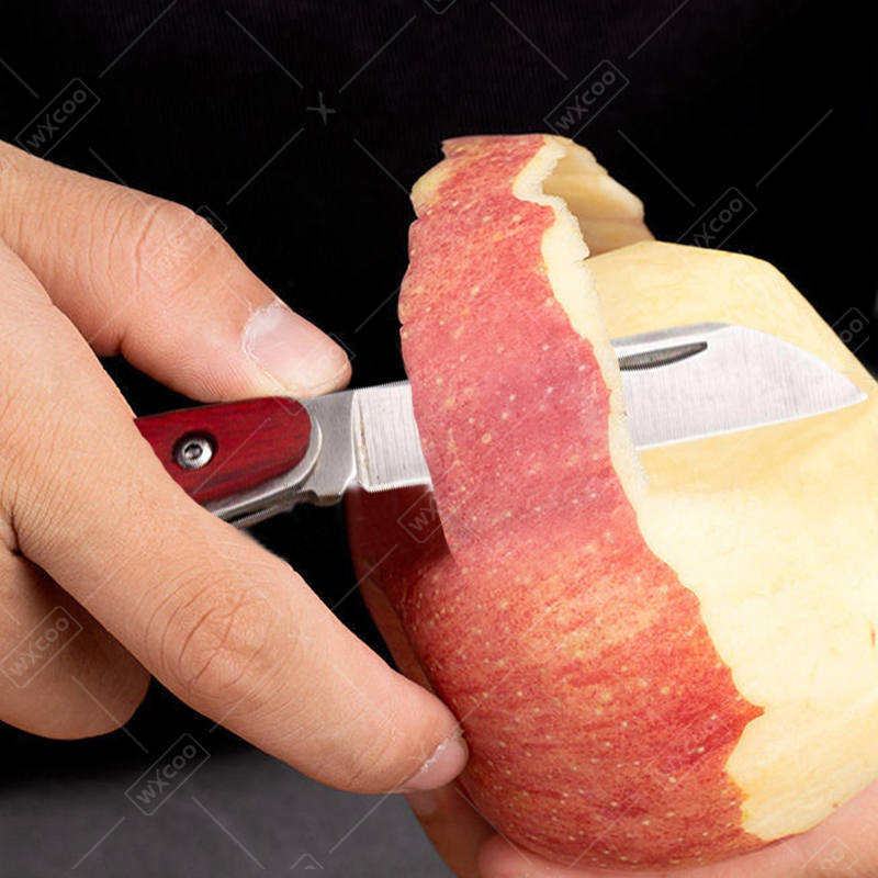 มีดพกพาสแตนเลส ด้ามไม้พะยูง มี - Kitchen Handy Gadgets บทวิจารณ์และราคา