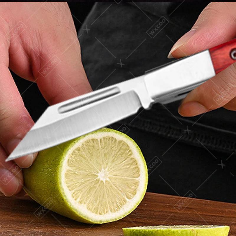 มีดพกพาสแตนเลส ด้ามไม้พะยูง มี - Kitchen Handy Gadgets บทวิจารณ์และราคา