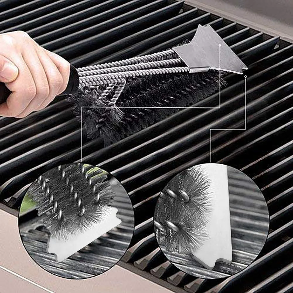 แปรงทำความสะอาดบาร์บีคิวสแตนเล - Kitchen Handy Gadgets บทวิจารณ์และราคา